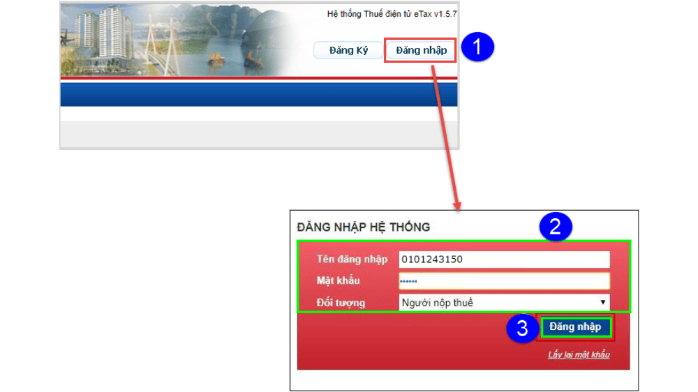 Đăng nhập vào hệ thống