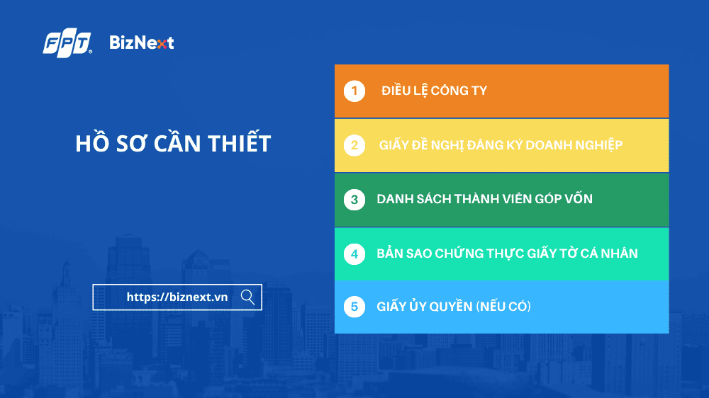 Hồ sơ thành lập công ty TNHH 2 thành viên
