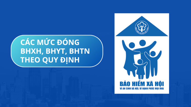 Các mức đóng BHXH, BHYT, BHTN theo quy định