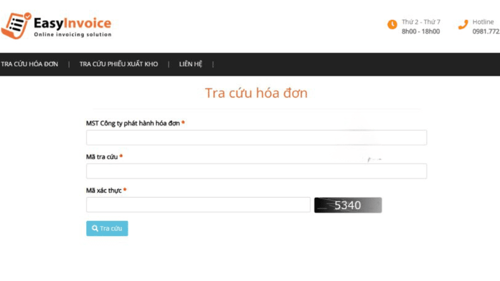 Cách tra cứu hoá đơn điện tử số 3